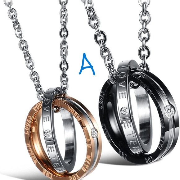 None Jewelry - New His Hers Matching Set Necklace For Couples